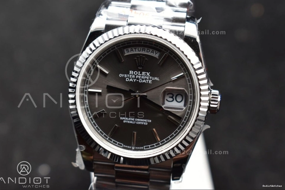 (Gain Bracelet vr3255 Grey Weight) SS V5 QF President 36 683 DailyWear Steel on Edition 904L Best Dial DayDate 0715
